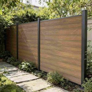 Panneaux de clôture de jardin en co-extrusion, panneaux de clôture en composite bois-plastique WPC pour l'extérieur - Product Image 3