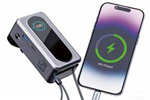 Banco de Energía Opaqi de 65W y 10000mAh de Alta Capacidad con Enchufe Integrado, Puertos USB-C y USB-A Duales - Product Image 2