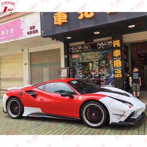 Kit Spoiler 488 Z-ART stile MS per <span class=keywords><strong>Ferrari</strong></span> Kit Spoiler alare in fibra di carbonio per <span class=keywords><strong>Ferrari</strong></span> 488 2015 + Kit carrozzeria aerodinamico in fibra di carbonio - Product Image 6