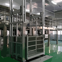 Industrieller 500kg Kleiner Lastenaufzug 1000kg 5000kg Außenwand-Montierter Frachtlift Warenlift für Lager