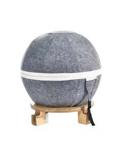 Chooyone Logo personalizzato palla Fitness con copertura in tessuto per Pilates Yoga equilibrio esercizio vari scopi Fitness attrezzature - Product Image 1