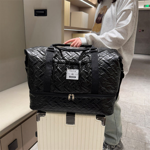 Nouveau sac de voyage convertible Aiconvertible, design minimaliste avec compartiment séparé pour articles secs et humides, grande capacité, extensible, pour le sport et le rangement - Product Image 4
