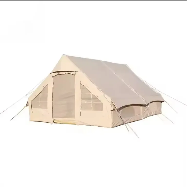 Tenda tiup Oxford luar ruangan antiair, tenda udara 2/4/6 orang, tenda kabin, tahan air