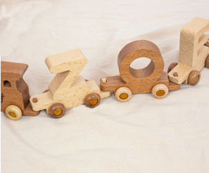 <span class=keywords><strong>Tren</strong></span> de Madera Personalizado, Juego de <span class=keywords><strong>Tren</strong></span> de Madera, Juguetes de Madera para Niños Pequeños, Juguetes Sensoriales para Niños, Regalos Personalizados para Niños - Product Image 5