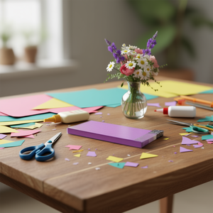 Papel Crepé Il de 50x200 cm, Color Violeta, para Manualidades - Product Image 3