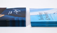 Enveloppe en papier A4 à couverture rigide, pliée, reliée à la piqûre à cheval, pour contrats, brochures d'assurance, impression personnalisée, dossier de documents