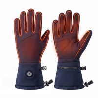 Gants chauffants rechargeables pour femmes avec technologie de chauffage double face, bleus, pour le ski en plein air, la randonnée, l'hiver quotidien