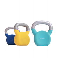 Kettlebell en vinyle personnalisé pour Fitness, variété de couleurs et de poids