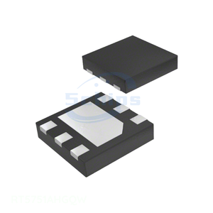 Composants de gestion de l'alimentation (PMIC) Électronique 6 WDFN Circuit intégré à plaquettes apparentes REG BUCK ADJ 1A 6WDFN RT5751AHGQW Canal du fabricant - Product Image 1