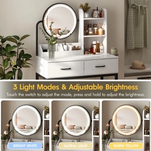 Meubles <span class=keywords><strong>de</strong></span> maison abordables, Meubles pour <span class=keywords><strong>la</strong></span> maison, Coiffeuses <span class=keywords><strong>de</strong></span> maquillage - Product Image 2