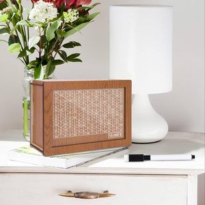 Tùy chỉnh đồng xu tiền mặt thả ngân hàng cho trẻ em bằng gỗ tiền tiết kiệm hộp tiền mặt Vault với tiền mục tiêu và số để vượt qua bằng gỗ đồng xu ngân hàng - Product Image 2