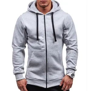 नई Mens Hoodies Sweatshirts ठोस जिपर Hooded पुरुषों कपास स्वेटर ऊन Hooded Sweatshirt के लिए पुरुष