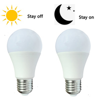 Bombilla led con sensor de movimiento, luz de día y noche