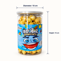 Pasokan Pabrik Popcorn Rasa Krim Instan 118g Kaleng Bebas Gluten OEM Label Pribadi Siap Santap untuk Dewasa Anak-anak Camilan Malam Hari
