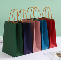 Sac d'épicerie personnalisable à fond carré en matériau recyclé brun, imprimé à l'écran, écologique et très vendu, pour emballage cadeau