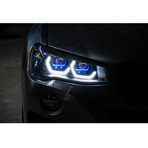 Phares laser à projecteur RGB X-Shape personnalisés à double couleur avec effet de balayage de luxe et DRL pour <span class=keywords><strong>BMW</strong></span> X3 G08 <span class=keywords><strong>X4</strong></span> G02 - Product Image 5