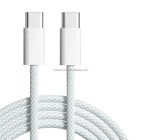 Câble de charge rapide USB Type-C PD 60W avec conducteur en cuivre pur pour iPhone 15, ordinateur portable et imprimante