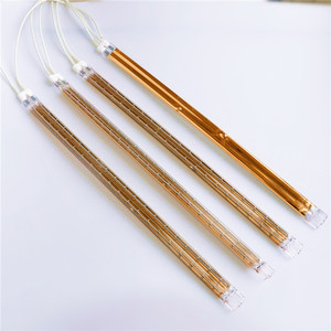 Resistencia al calor 400V 3000W tubo doble medio oro halógeno lámpara <span class=keywords><strong>de</strong></span> calor sauna infrarroja <span class=keywords><strong>bombillas</strong></span> para secado - Product Image 3