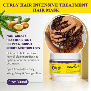 Set de Cuidado Capilar con Champú <span class=keywords><strong>para</strong></span> Cabello Rizado Africano <span class=keywords><strong>para</strong></span> Mujeres Negras, Personalizable con Tu Propio Logo, Libre de Parabenos y Sulfatos - Product Image 2