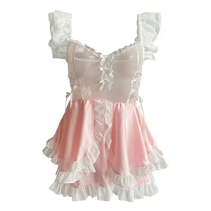 Lingerie sexy respirante pour femmes grande taille XL avec broderie 3D en tissu tricoté peigné pour les fêtes et les occasions spéciales - Product Image 5