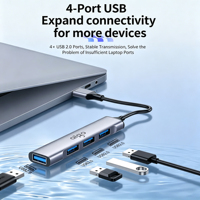 Station d'accueil multiport Type-C, plusieurs ports USB, emplacements pour cartes SD et TF, port audio 3,5 mm pour la réparation quotidienne des ordinateurs portables de bureau