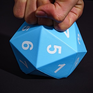 Udixi-Dados de espuma poliédricos con logotipo personalizado, Rpg, mazmorras y dragones, 80mm, D20 - Product Image 4