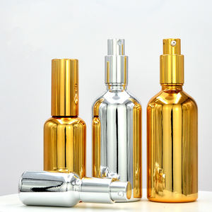 Botella cuentagotas de lujo chapada en oro y plata de 5 -100 ML, tarro de crema, botellas de Spray de <span class=keywords><strong>Perfume</strong></span> vacías de alta calidad con <span class=keywords><strong>precio</strong></span> de fábrica - Product Image 3