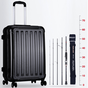 <span class=keywords><strong>Canne</strong></span> à Calamar Portable en Carbone Premium Personnalisable 2.26M 2.51M 4 & 5 Sections avec Pièces Fuji pour la Pêche au Calamar en Mer, en Bateau et en Roche - Product Image 3