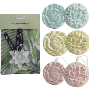 Diffuseur de parfum suspendu personnalisé en gypse Amora avec carte, décoration cadeau pour la maison, pierre parfumée avec logo personnalisé - Product Image 2