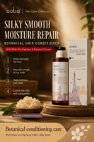 Après-shampoing parfumé au thé blanc Aoba, hydratant, soyeux, réparateur pour cheveux abîmés, secs, crépus, permanentés, OEM ODM Marque Privée