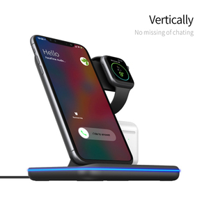 Universal 15W Qi cargador inalámbrico para Iphone X 8 Xiaomi Quick Charge <span class=keywords><strong>3</strong></span>,0 rápido cargador Dock soporte para Apple los Airpods ver 5 4 <span class=keywords><strong>3</strong></span> <span class=keywords><strong>2</strong></span> - Product Image 2