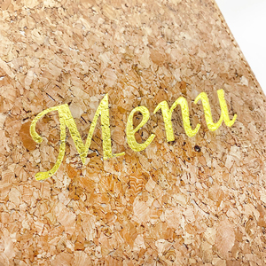Cubierta de menú de cuero personalizada para restaurante, libro de menú de 4 páginas, 8.5 x 14 pulgadas, carpeta de menú A4 con esquinas fijas - Product Image 6