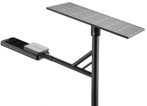 Lampadaire solaire LED en plastique à haut lumen avec batterie - Solution d'éclairage extérieur à économie d'énergie - Garantie de 5 ans - Product Image 2