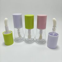 Tube vide transparent pour brillant à lèvres, 15 ml, en ABS, avec grande brosse, directement de l'usine, accepte logo et couleur personnalisés
