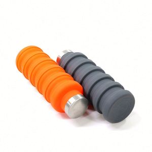 Nouvelle arrivée : Bouteille d'eau pliable pour les voyages, réutilisable, en silicone, pour la salle de sport, emballage personnalisé, décontractée, pour adultes - Product Image 4
