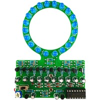 Kit électronique DIY OKYN-G6210 CD4017 avec lumière LED à gradient circulaire