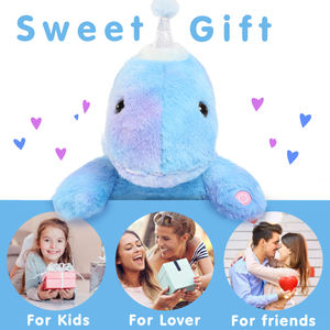 Peluche de Dinosaurio Azul Brillante en la Oscuridad, con Luz LED, para Ayudar a Dormir y Aliviar la Ansiedad - Product Image 4