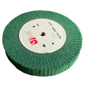 Vlies-Nylon faser scheibe 4 "/5"/6 "/8"/10 "/12" Schleif scheibe Klappe Mop Poliers cheibe 20mm Bohrung 1 \ "Stoff Schleif pad - Product Image 2