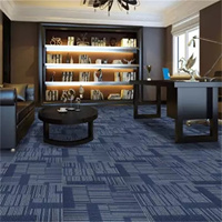 Karpet ubin bitumen modern modular kedap suara berlapis busa, ramah hewan peliharaan, anti selip, untuk kantor, komersial, rumah, dan hotel.