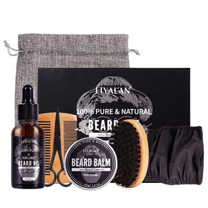 Crème à barbe adoucissante à base de plantes pour hommes, huile, lotion végétalienne pour rasage rafraîchissant, favorise la croissance de la barbe, OEM pour Amazon Beard - Product Image 1