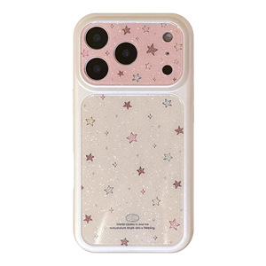 <span class=keywords><strong>Cover</strong></span> per <span class=keywords><strong>iPhone</strong></span> 15 16 17 17 Pro Max in TPU+PC con finestra grande, stile coreano, glitter a stella, guscio rigido, effetto caramella <span class=keywords><strong>arcobaleno</strong></span> lucido - Product Image 1