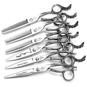 ChuanBen Hairdressing Scissors 6 Inch 5 Piece Set Feather Style Professional Barber Shears Stainless Steel - Product Image 5