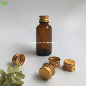 20Ml 30Ml Xanh Hổ Phách Xanh Rõ Ràng Frosted Glass Tinh Dầu Chai Với Vàng Bạc Nhôm Kim Loại Vít Cap Customized - Product Image 5