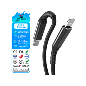 <span class=keywords><strong>Cable</strong></span> <span class=keywords><strong>Lightning</strong></span> Certificado MFi, Tipo C a <span class=keywords><strong>Lightning</strong></span>, 3A 18W PD, Cargador <span class=keywords><strong>Original</strong></span> con Chip C94, Trenzado, para Dispositivos Apple iOS, Teléfonos Móviles - Product Image 1