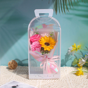 Ramo de <span class=keywords><strong>Flores</strong></span> de Jabón Hecho <span class=keywords><strong>a</strong></span> Mano con Girasoles y Claveles, Regalo para el Dí<span class=keywords><strong>a</strong></span> del Maestro, Dí<span class=keywords><strong>a</strong></span> de la Madre, San Valentín, para Mujeres - Product Image 6
