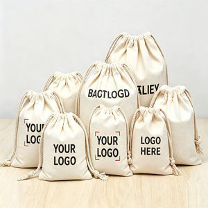 Bolsa de lona de lino ecológica reutilizable con diseño de logotipo personalizado, bolsillo con solapa, protector de tela portátil para bolsos y ropa - Product Image 4