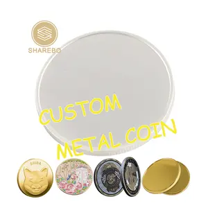 カスタム卸売シルバーコインミントコインブランク40mm × 2mm金属工芸品90% シルバーコイン