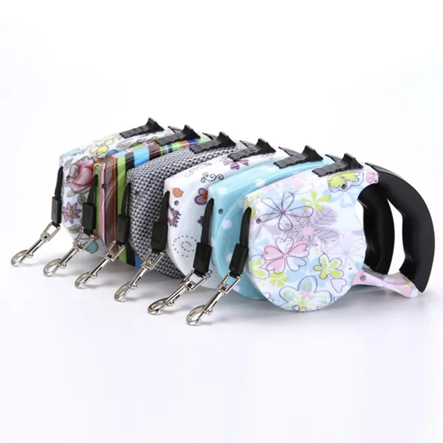 Nylon Rope Dog Leash Pet Traction Rope Dog Articles Automatic Retractable Telescopic Leashes