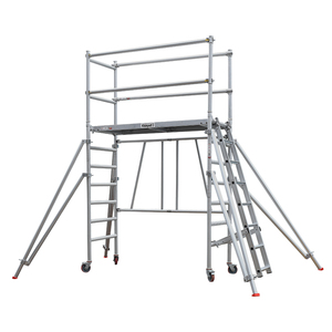 Aluminum <strong>Scaffold</strong> <strong>Ladder</strong> Easy to Move Foldable <strong>Ladder</strong> on the Scaffolding - Product Image 2