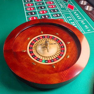 <span class=keywords><strong>Roulette</strong></span> de jeu familiale de 20 pouces en bois brun de haute qualité, version européenne et américaine (<span class=keywords><strong>0</strong></span> et 00), pour divertissement à domicile et expérience de <span class=keywords><strong>casino</strong></span> - Product Image 1
